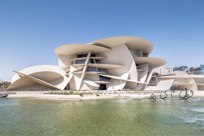 Desert rose architecture of the National Museum of Qatar