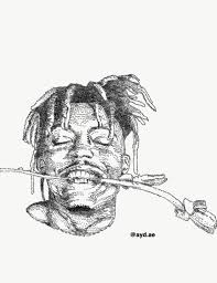 Black color with white text & red art juice wrld merch hoodie. I Hope This Drawing Finds Love Here Rest In Peace Juice Wrld Juicewrld