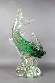 Style art glass centerpiece on crystal base is 6 tall and is one of the most popular shapes in our new rainbow edition. Murano Glass Sculpture Of Two Fish By Barbini Glass Sculpture Blown Glass Art Glass Figurines