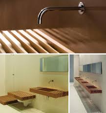 stealth bathroom: wood shelves hide