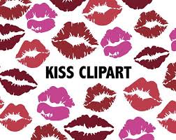 Black And White Kiss Clipart Kiss Clipart Lipstick Lips Icons Printable Girlie Love Etsy Clip Art Valentine Clipart Kissing Lips