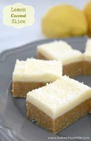 No Bake Lemon Coconut Slice Recipe Lemon Coconut Slice Dessert Recipes Lemon Recipes