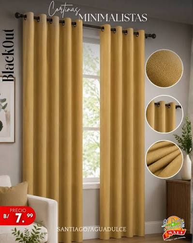 ✨ Añade un toque sofisticado y moderno a tu hogar con estas cortinas  blackout azul intenso 💙✨ Elegancia y funcionalidad en un solo diseño. 💲  Precio: B/. 7.99 📍 Almacén: Punto Mayorista