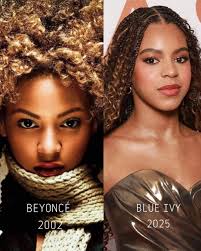 Blue Ivy stole Beyoncé's whole face. Twins. 🤍