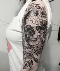 Image Result For Beautiful Skull Tattoos For Women Sleeve Tattoos For Women Skull Sleeve Tattoos Tattoos