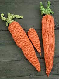 For seasonal decorations you can knit up carrots for the easter bunny or for santa's reindeer. Ravelry Carrot Pattern By Susie Johns