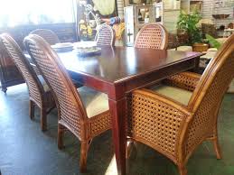 Double French Caned Rattan Dining Set Florida Orlando Consignment Usedfurniture Dining Furniture New Furniture Dining Table