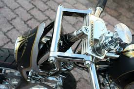Chronos Custom Pan Head Panhead Harley Davidson Motorcycle With A Girder Springer Front End Hardtail Hard Tail Frame Cafe Racer Style Seat Perimeter Front Disk