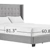 Platform storage bed queen size 12 drawers wood modern bedroom furniture black. 1