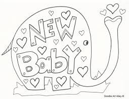 If you're expecting, your friends and family will probably want to throw you a shower. Baby Coloring Pages Doodle Art Alley