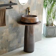 Vintage Retro 22 In 2020 Pedestal Sink Kaolin Clay Small Bathroom Sinks