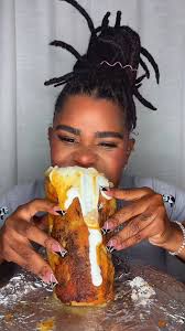 Girl Eating Huge Burrito