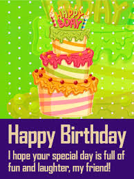 Friend Best Friend Birthday Cake Pictures Free Colorful Birthday Cake Card For Friends Birthday Greeting Cards By Davia Happy Birthday Fun Birthday Cards For Friends Birthday Cake Card