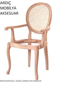 Madalyon Kollu Hasirli Lukens Ayak Sandalye 42228