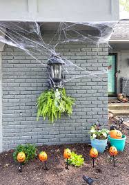 Lights & special effects hanging decorations decorating kits. An Outdoor Halloween Decor Tour Fun Spooky And Full Of Festivity