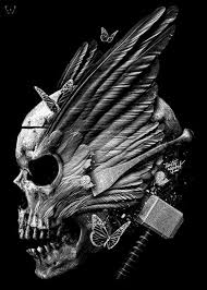 Skully valkyrie anf thor's hammer