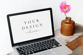 Laptop Screen Mockup By A Pink Peony Premium Image By Rawpixel Com Kutthaleeyo Design Mockup Free Laptop Screen Pink Peonies