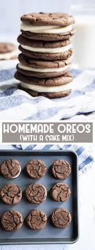 It's then topped with a cream cheese glaze and more oreos! Homemade Oreos With A Cake Mix Like Mother Like Daughter