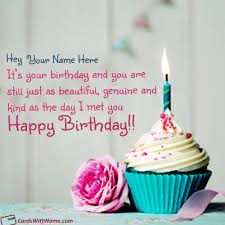 Pin On Happy Birthday Wishes Card With Name Maker
