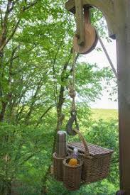 Panier Avec Poulie Idee Pour Descendre Le Gouter Ou Le Repas Sur La Terrasse Du Jardin Quand On A Une Cuisine A L Idee Deco Exterieur Deco Exterieure Jardins