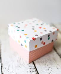 How to make a box from a single sheet of card. Custom Cardstock Gift Box Tutorial Diy Gift Box Template Gift Box Design Homemade Gift Boxes