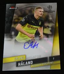 Erling haaland | эрлинг холанд. Erling Haaland Autograph 2020 Topps Finest Uefa Champions League Rc Auto Ssp Borussiadortmund Christian Pulisic Soccer Cards Borussia Dortmund