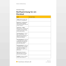 Auch, wenn es eine vielzahl an handout vorlagen im netz gibt, solltest du dir zuallererst im klaren darüber werden, was ein gutes handout am besten sollte es optisch hervorgehoben werden, zum beispiel mit fettdruck oder unterstrich. Handout Erstellen Kapitel 205 Business Wissen De