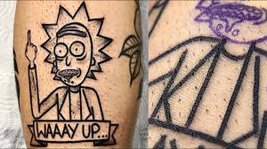 The show follows the sanchez/smith tiny rick by amy tenenbaum at carousel custom tattoo s, newbury uk. Rick And Morty Tattoo Time Lapse Tattoo Channel