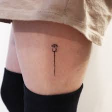 Rose Stick And Poke Laura E Pan Hand Poked Tattoo Stick Poke Tattoo Tattoos