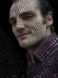 Celebrity Portraits Created With Circles Digital Circlism By Ben Heine Creative Self Portraits Ben Heine Cool Artwork