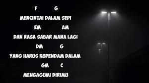 F perlahan engkaupun g em am menjauh dari diriku dm g c melupakan semua yang tlah terjadi. Chord Gitar Menepi Ngatmombilung Cover Woro Widowati Youtube