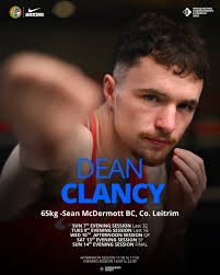 Paris Olympian Dean Clancy is another Team Ireland boxer is a stacked World  Boxing Championships weight category. There are 40 boxers contesting the  top of the 65kg podium, Dean has been given