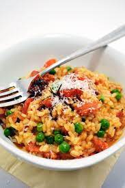 Balsamic Roasted Tomato And Chorizo Risotto From Mrs Ellwood S Simple Life Chorizo Risotto Risotto Recipes Recipes