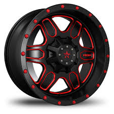 Fuel Black And Blue Stroke Wheels Rbp 86r Tactical Black And Red With Red Bolts Offroad Wheels Jeep Wheels Alloy Wheels Cars Rims