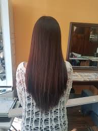 This will allow you to cut the hair from the back of your head shorter; V Cut In Long Hair Novocom Top