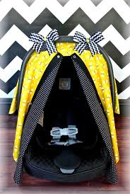 Bumble Bee Car Seat Canopy Car Seat Cover Black By Jaydenandolivia 37 99 Baby Bee Bee Baby Shower Baby Car Seats