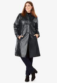 Leather Swing Coat Plus Size Leather Jackets Jessica London Leather Jacket Girl Plus Size Leather Jacket Swing Coats