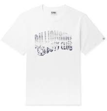 billionaire boys club logo print cotton jersey t shirt