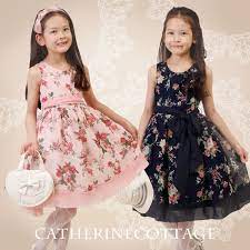 楽天市場 スーパーセール奉仕品 レトロプリントが上品 フラワーブーケワンピースtak キャサリンコテージ 子供のドレス 子供ドレス 結婚式 子供服