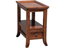 Long, narrow living rooms (or family rooms) can be a chore to lay out and decorate, not to mention live in. Mystic Creek Living Room 1 Drawer 1shelf Narrow End Table Mc3129 Borofka S Furniture Woodbury
