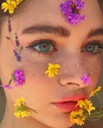 Transform your look this halloween with makeup. Aesthetic Face With Flowers New Paint By Numbers Canvas Paint By Numbers