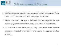 Refers to lembaga peperiksaan malaysia (2014), pajsk developed in order to make the education assessment system in malaysia become more holistic. Tax Administration Of Self Assessment System Ppt Video Online Download