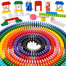 Another option is mexican train dominoes. Buy Lewo Deluxe Rainbow 1000 Pieces Dominoes Set Wooden Block Games Dominos Best Board Racing Building And Stacking Toys Blocks Online At Low Prices In India Amazon In