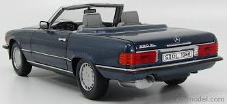 Norev B66040622 Scale 1 18 Mercedes Benz Sl Class 300sl Cabriolet R107 1985 Blue Met Mercedes Benz Mercedes Cabriolets