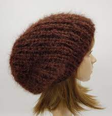 Mohair Hat For Women Dark Brown Women S Hat Slouch Etsy Hats For Women Winter Hats Hats