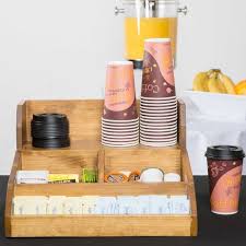 Portable Cup Holder Coffee Fruit Drink Tea Shop Coffee Tea Sugar Packets Straw Fork Tissue Acrylic Cup Dispe Coffee Stirrers Coffee Organization Coffee Station