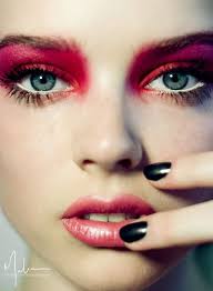 Cool And Extreme At The Same Time Pink Makeup Red Eye Makeup Makeup