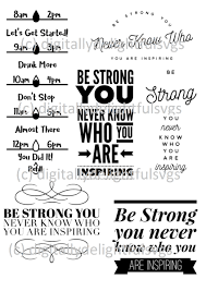 Download Be Strong Water Bottle Svg Water Bottle Decal Motivational Svg Motivational Water Bottle