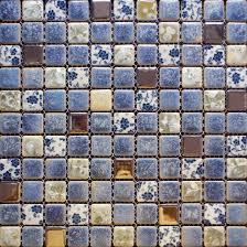 Outdoor & slip resistant floor tiles; Porcelain Tile Backsplash Kitchen For Walls Blue And White Glazed Shower Wall Tiles Design Bravotti Com