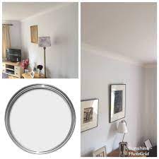 Dulux Rock Salt Gives A Tranquil Seaside Look Https Www Dulux Co Uk En Colour Details White Living Room Wall Color Dulux Light And Space Hallway Paint